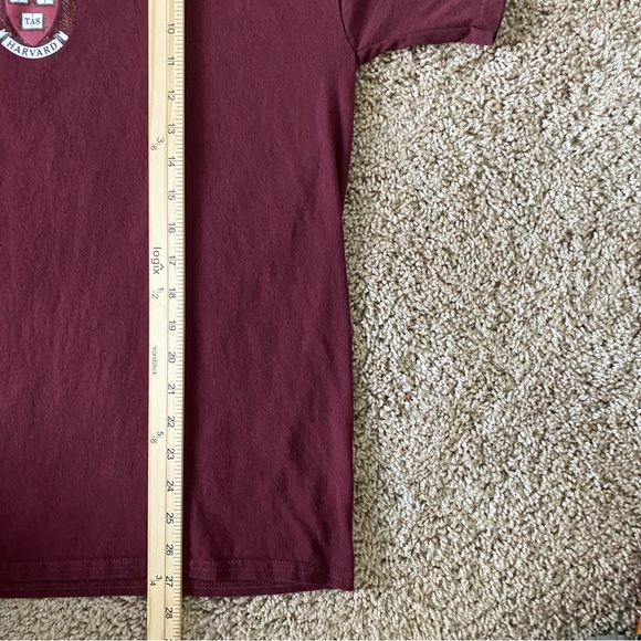 Men’s Champion Burgundy Harvard University  T-Shirt - Picture 4 of 6